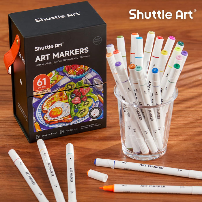 Dual Tip Art Markers - Set of 61
