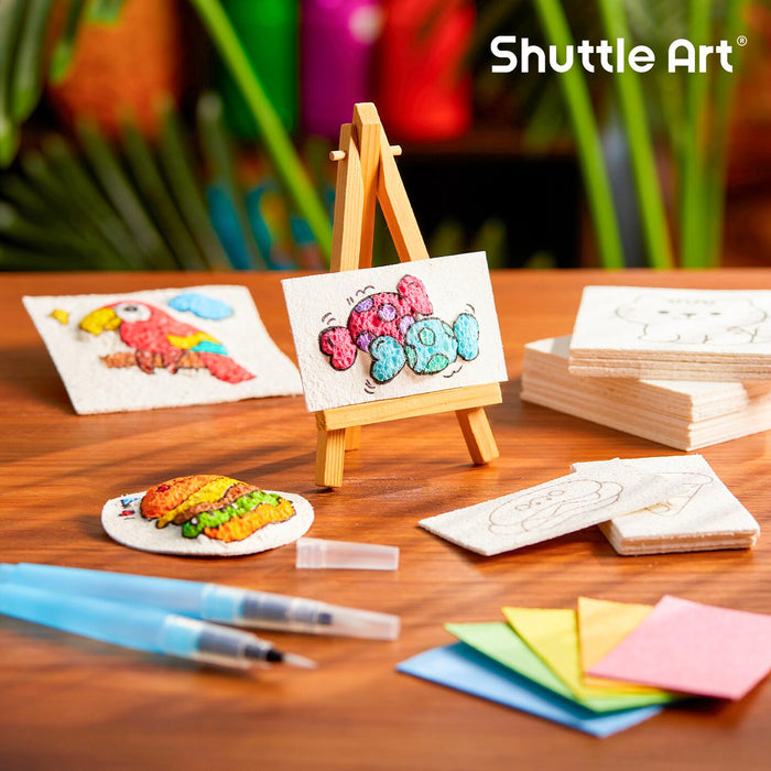 Magic Foam Texture Painting Refill Paper Kit - 68 Pcs