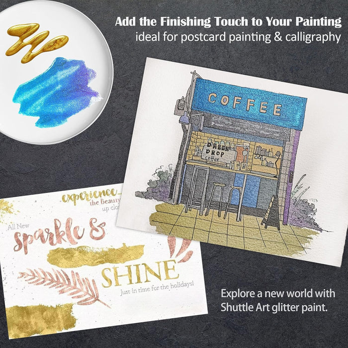 Metallic Watercolor Paints - Set of 24