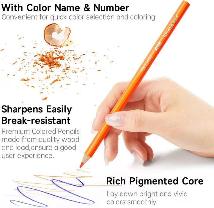 Colored Pencils Bulk,12 Colors - Set of 408