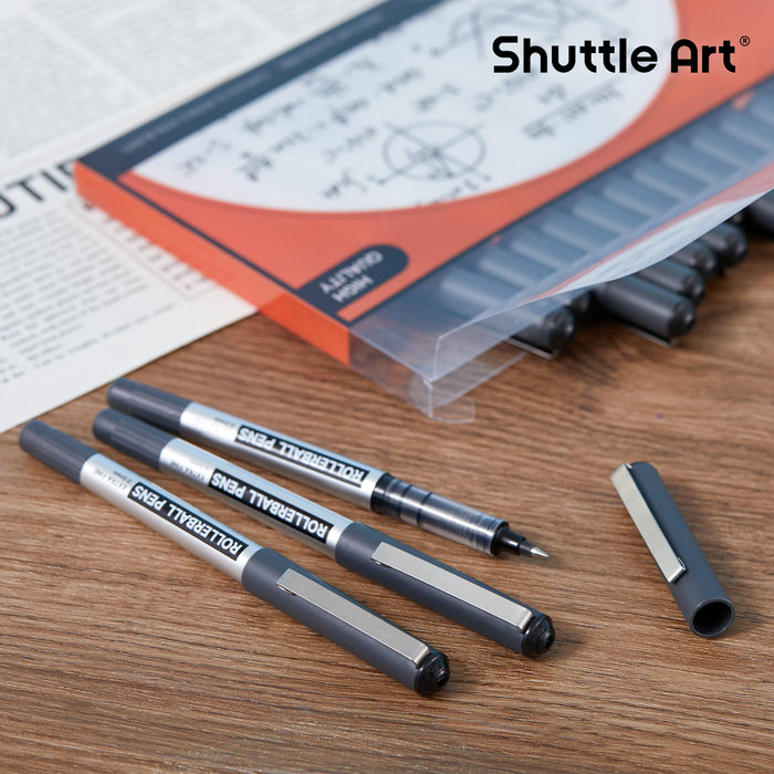 Black Roller Ball Pens - Set of 25