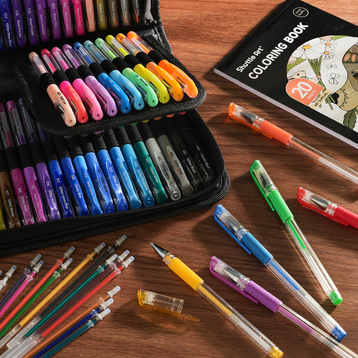 Gel Pen Set, 60 Colored Gel Pen with 60 Refills Set of 120