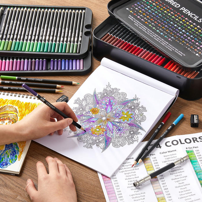 Professional Colored Pencils - Set of 174