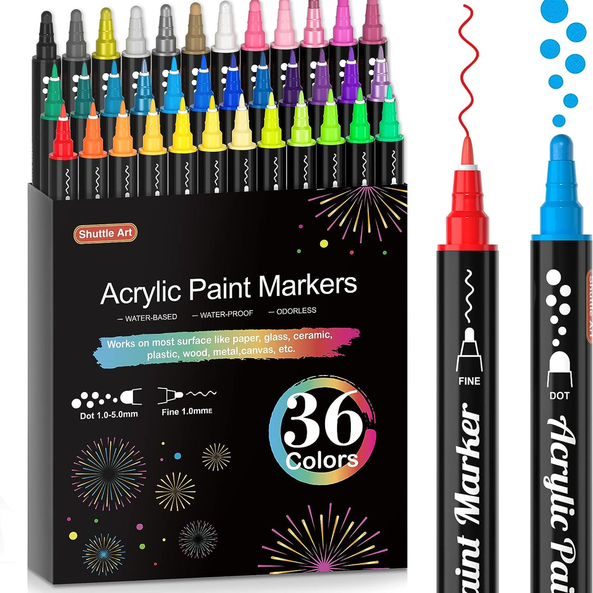 Carmel Acrylic Paint Marker Wide Tip, Pack Of 6 Jamaica