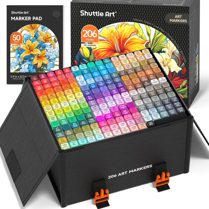 Dual Tip Art Markers - Set of 206
