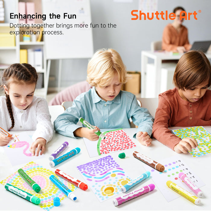 Dot Markers-Set of 15 Glittter