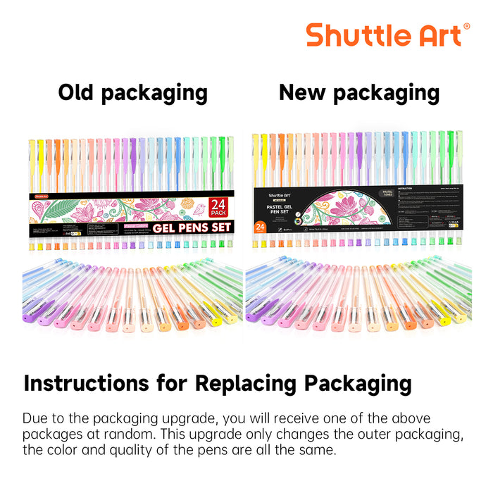 Pastel Gel Pens - Set of 24 Milky Colors Gel Pen