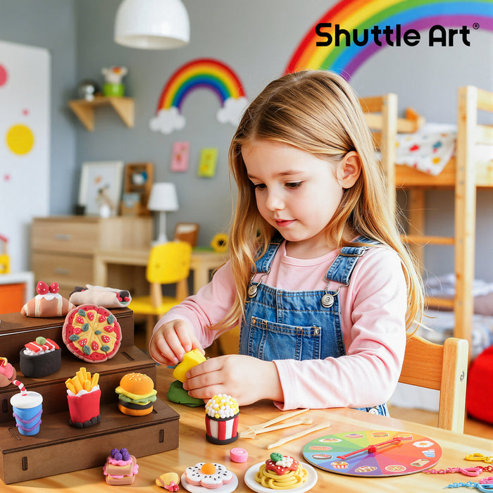 Air Dry Clay for Kids - Food Store, 21 PCS Modeling Clay Kit