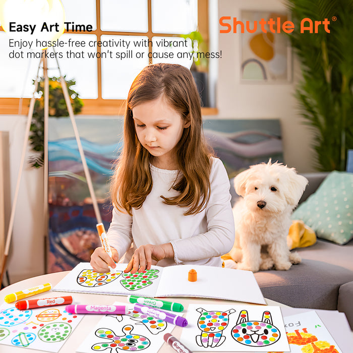 Dot Markers with Free Activity Book -Set of  26