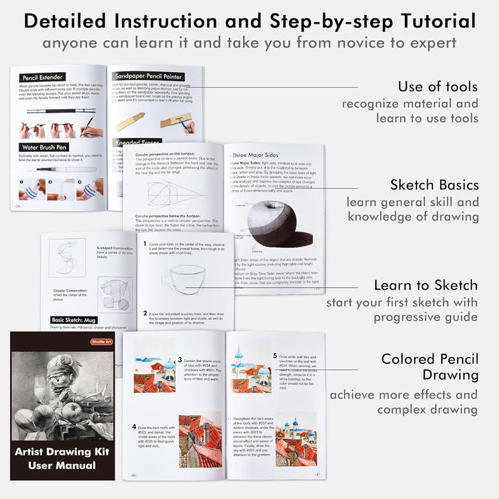 Professional Drawing Kit - Set of 124PCS