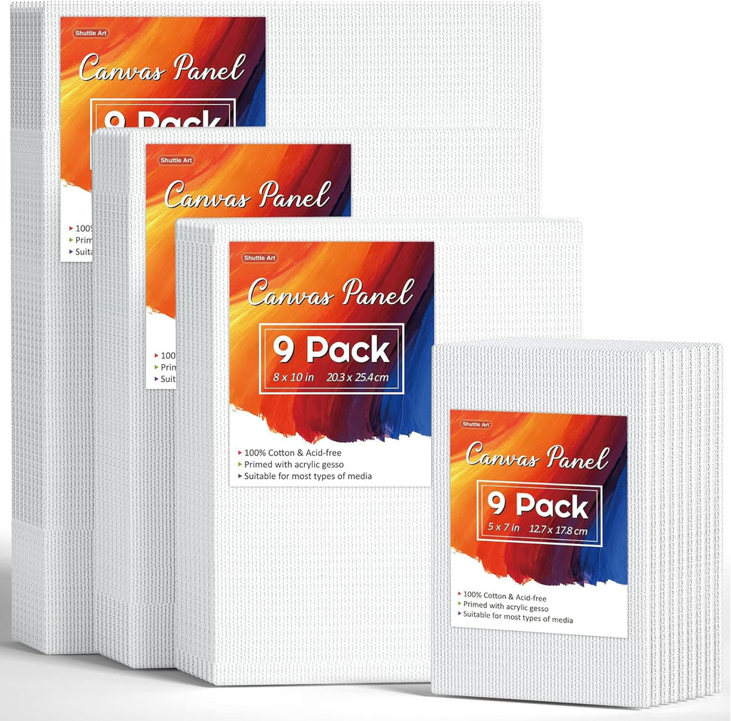 DPDIAN Canvas Boards For Painting 24 Pack, 8 Inch X 10 In