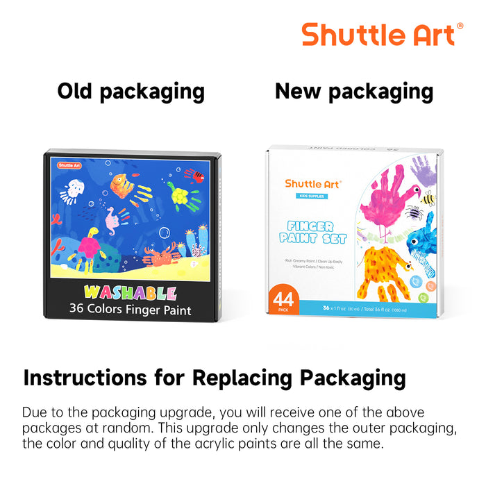 Washable Finger Paint - Set of 44
