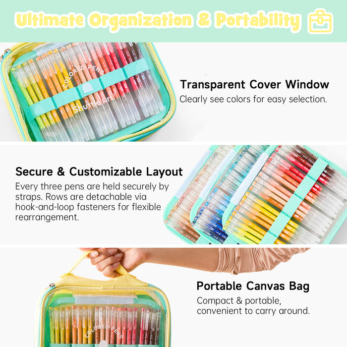 Colored Pens,  0.6mm Fine Point - Set of 180 Colors  Journal Pens