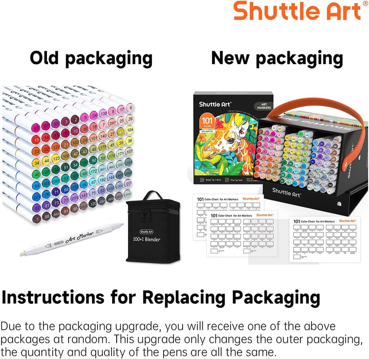 Dual Tip Art Markers - Set of 101