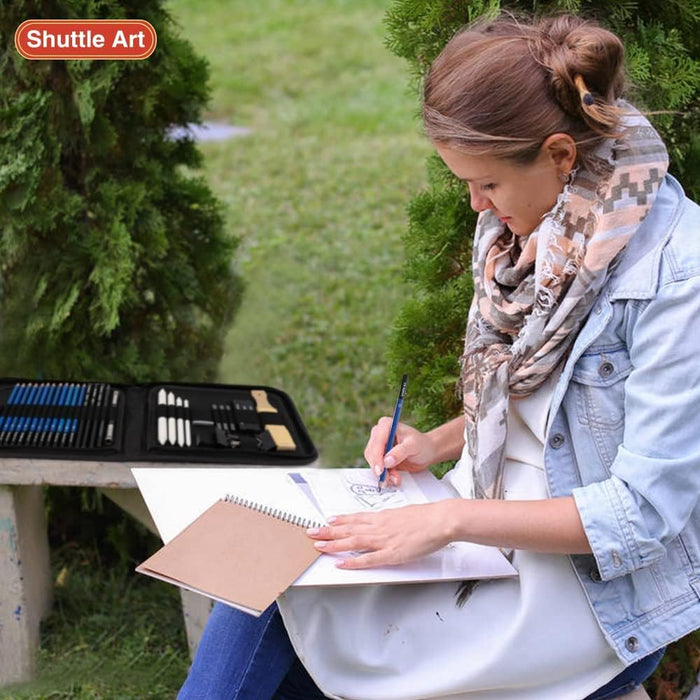 Professional Art Supply Set, Sketching and Drawing - 37 Pieces