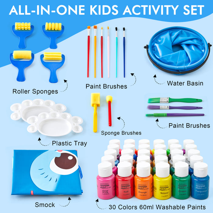 Washable Tempera Paint - Set of 49