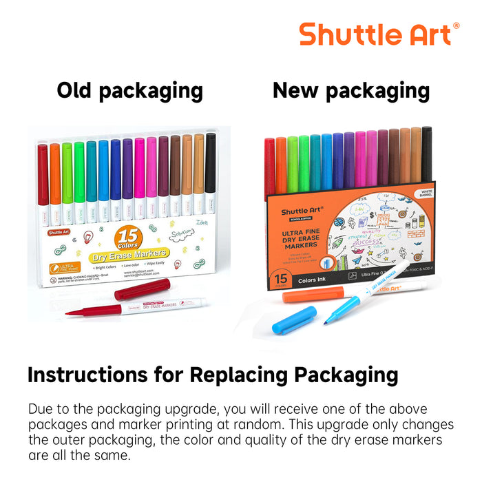 Ultra Fine Dry Erase Markers, 15 Colors