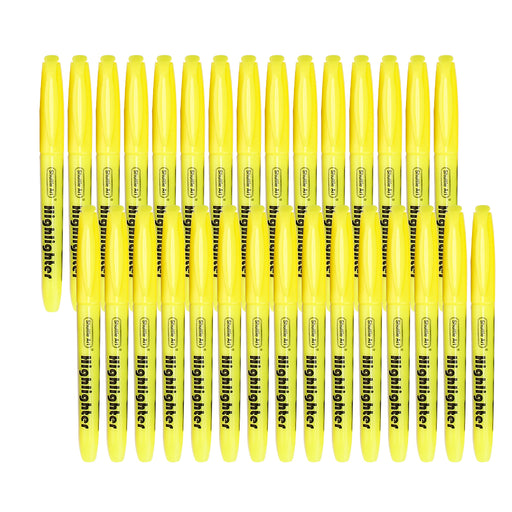 Yellow Highlighter Markers - Set of 30