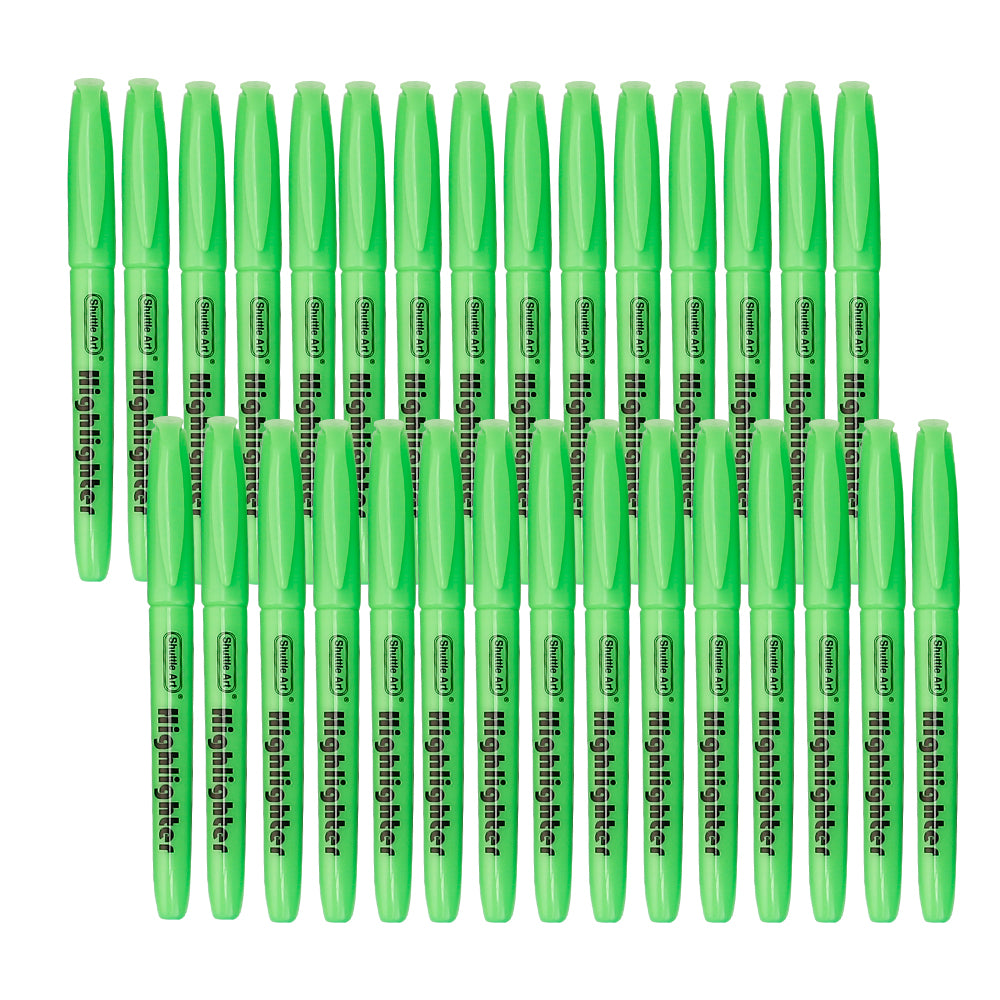 Green Highlighter Markers - Set of 30 — Shuttle Art