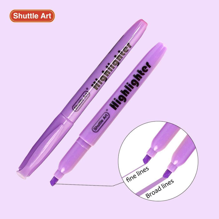 Purple Highlighter Markers - Set of 30