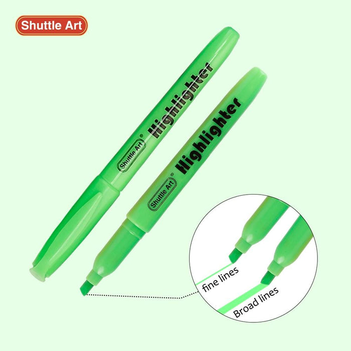 Green Highlighter Markers - Set of 30