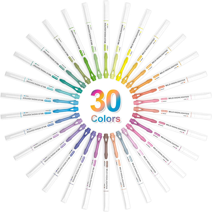 Pastel Highlighters - Set of 30