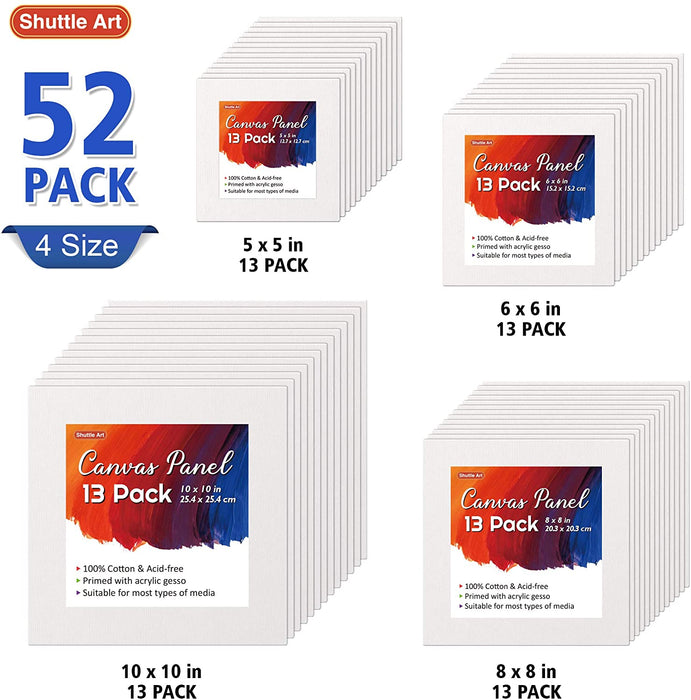 Painting Canvas Pane, Multi Pack - Set of 52