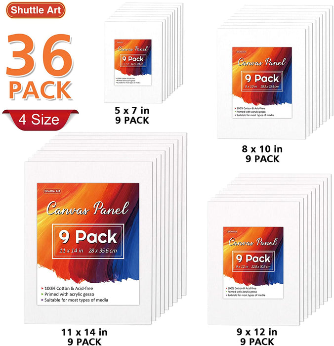 Painting Canvas Panel, Multi Pack - Set of 36