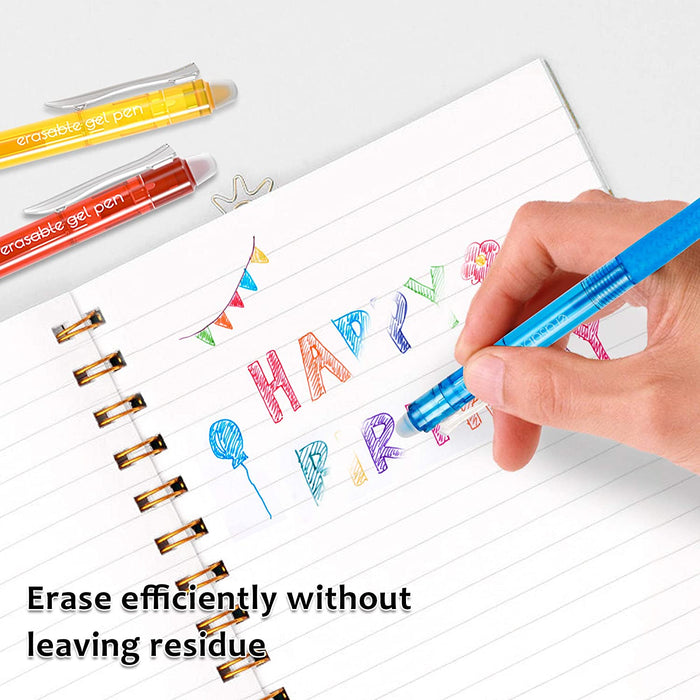 Colored Erasable Gel Pens - Set of 26