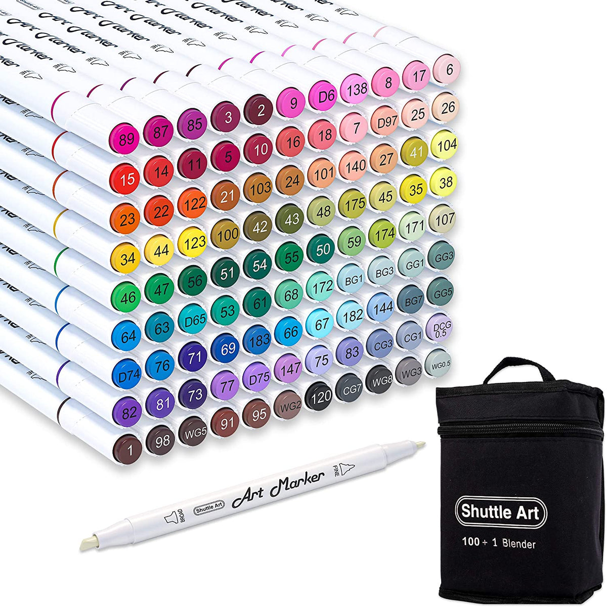 Markers For Adult Coloring Books No Bleeding ATOPSTAR 80-Color